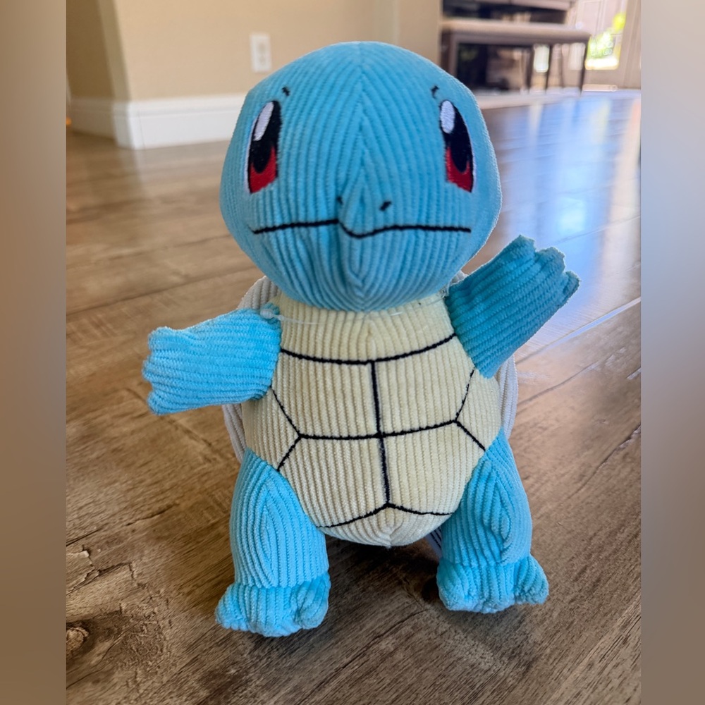 Pokémon 8" Corduroy Squirtle Plush Stuffed Animal Toy - Limited Edition